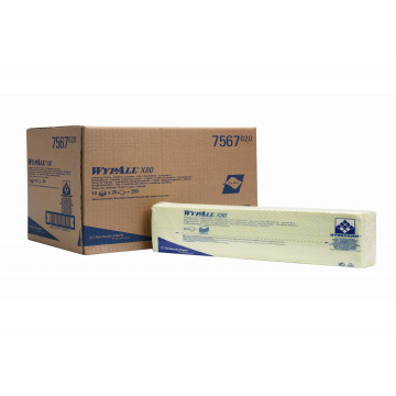 WYPALL* X80 Plus Sopdoeken intergevouwen 7567 Geel - Kimberly Clark