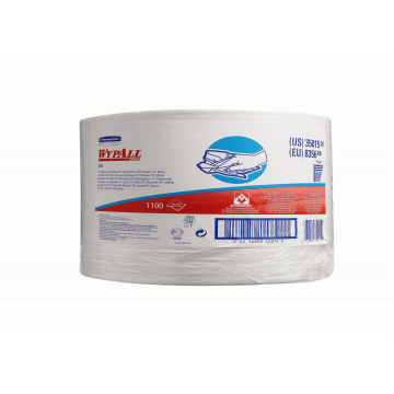 WYPALL* X50 Poetsdoeken 8356 Wit (Grote Rol) - kimberly Clark