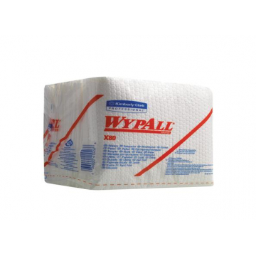 WYPALL* X80 Doeken 8388 1/4 gevouwen wit - Kimberly Clark