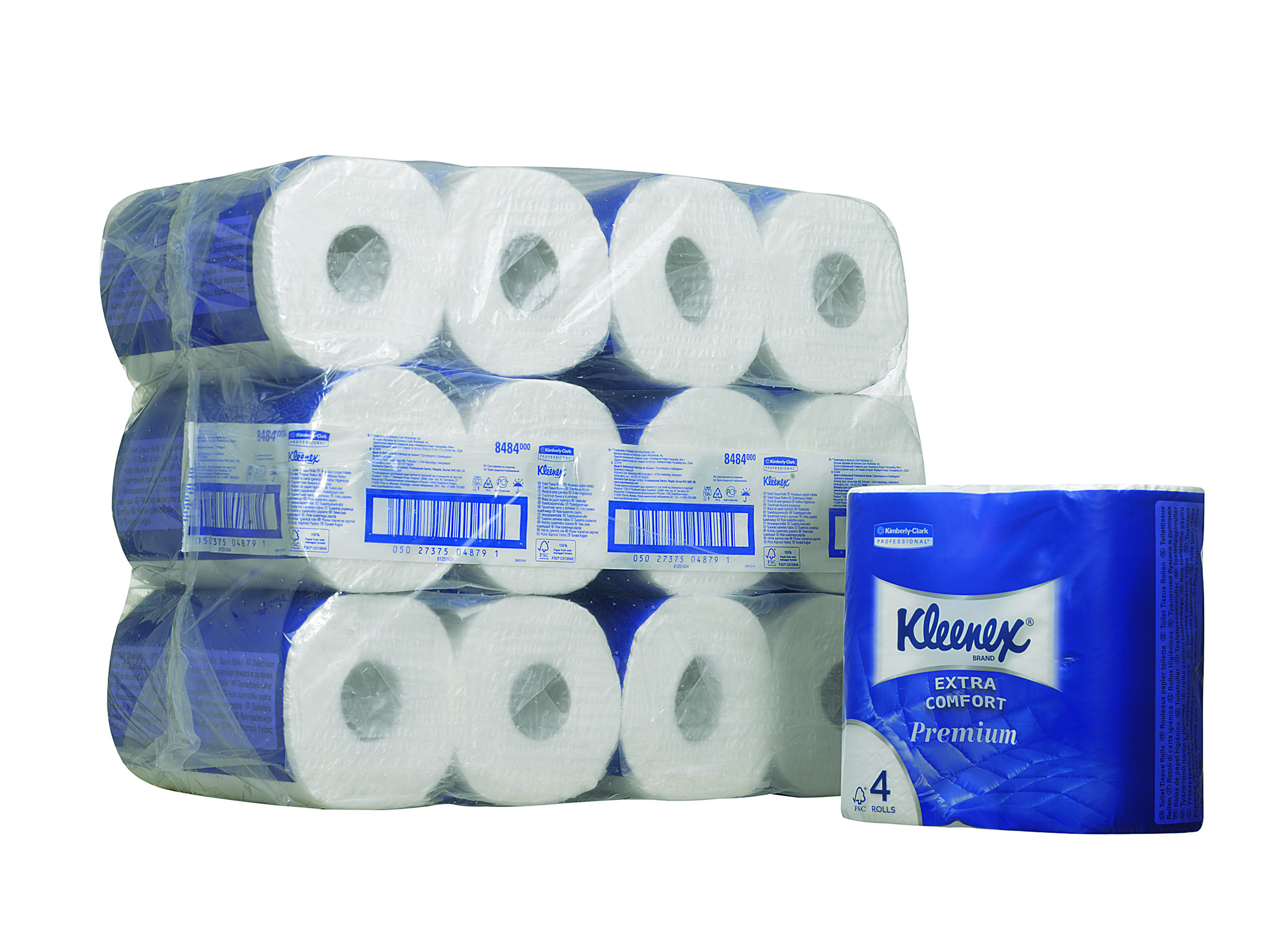 KLEENEX* Toilettissue Rollen Kleine Rollen 160 Vel 8484 Wit - Kimberly Clark