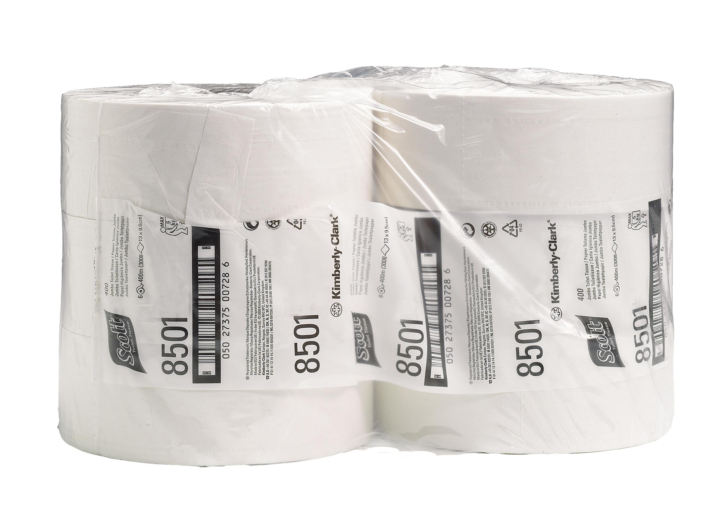 SCOTT* Performance Toilettissue Jumbo 400M 8501 Wit - Kimberly Clark