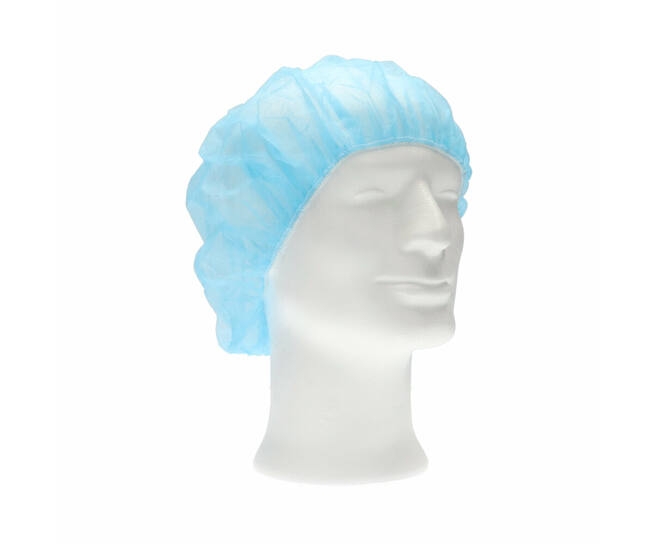 CMT Baret Non Woven PP Blauw 53 CM (Bouffant CAP) 1000 stuks