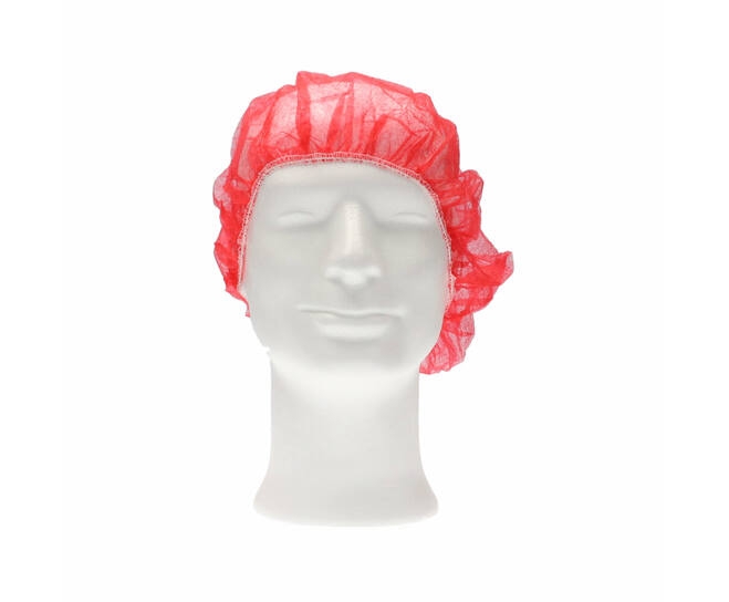 CMT Baret Non Woven PP Rood 50 CM (Bouffant CAP)