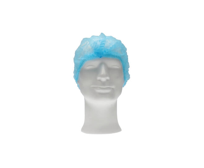 CMT Baret Non Woven PP Blauw 49cm (Clip Cap)