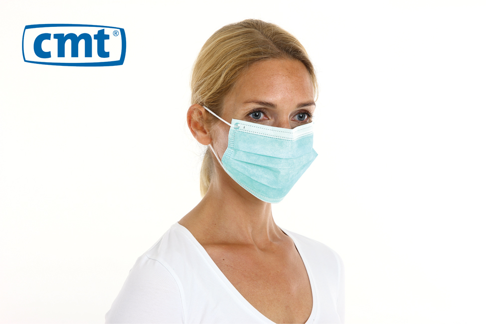 CMT pp Non Woven Mondmasker 3-Laags Groen