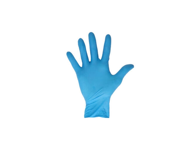 CMT Latex Handschoen Gepoederd Blauw