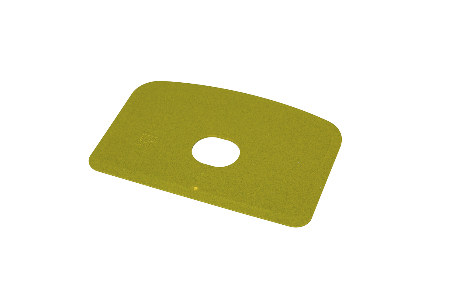 FBK HCS Deegschraper recht met gat 146x98x165mm metaal detecteerbaar