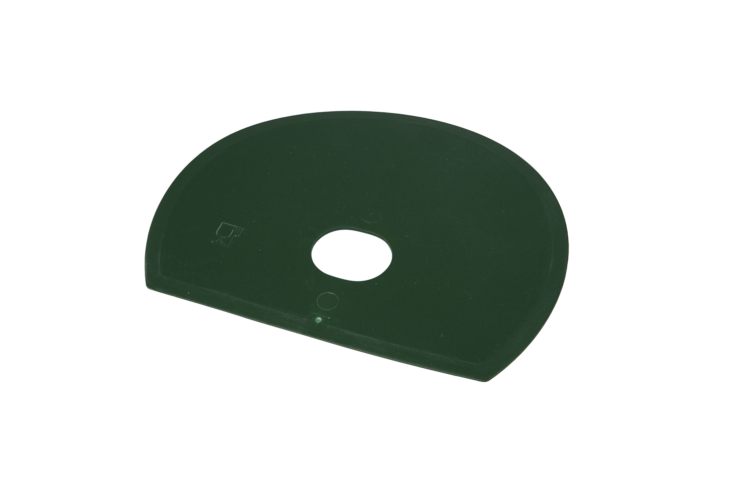 FBK HCS Deegschraper rond met gat 160x125x165mm metaal detecteerbaar