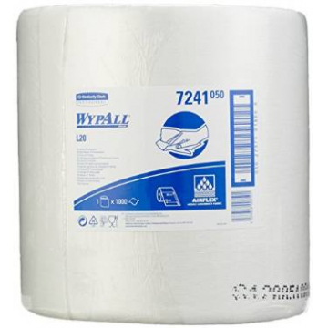 WYPALL* L20 Poetsdoeken Grote Rol 7241 Wit - Kimberly Clark