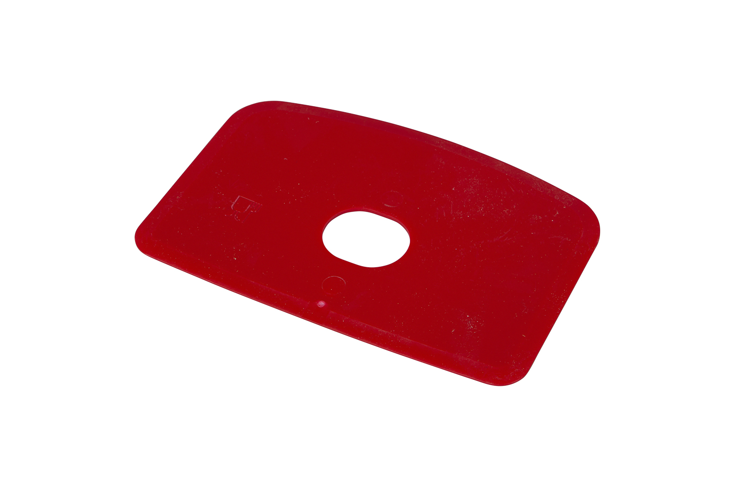 FBK HCS Deegschraper recht met gat 146x98mm polypropyleen