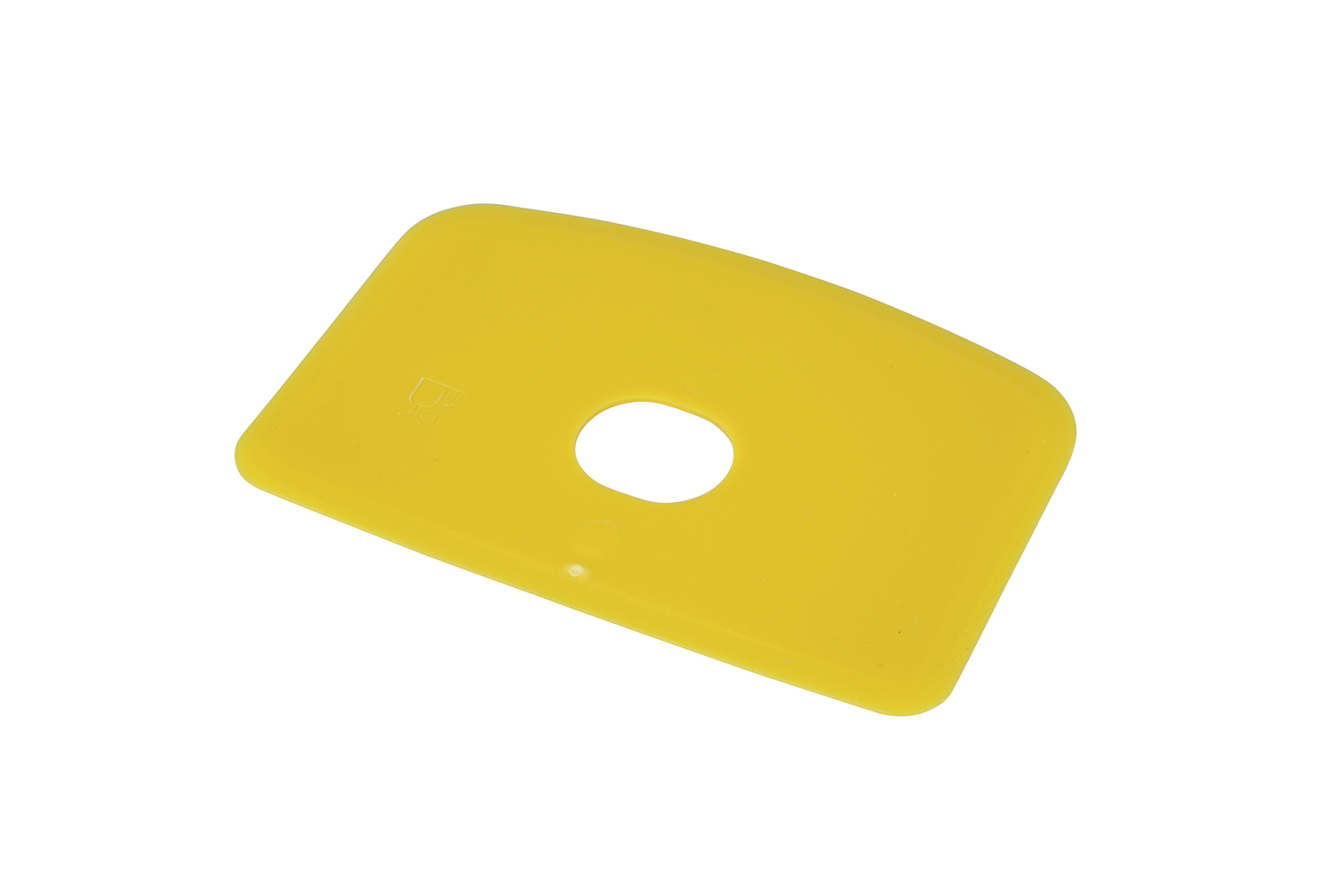 FBK HCS Deegschraper recht met gat 146x98mm polypropyleen