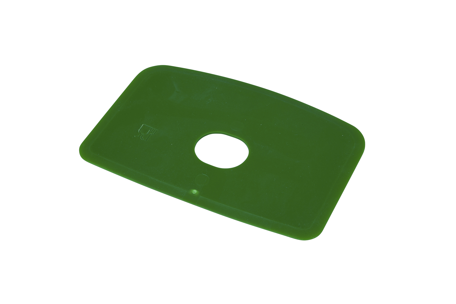 FBK HCS Deegschraper recht met gat 146x98mm polypropyleen