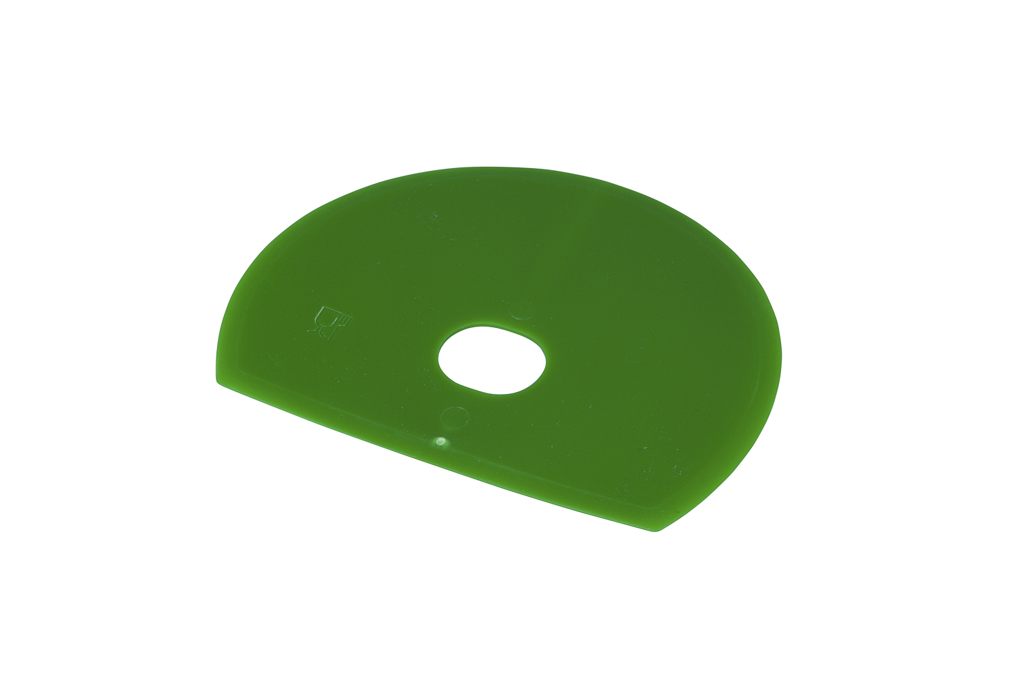 FBK HCS Deegschraper rond met gat 160x125mm polypropyleen