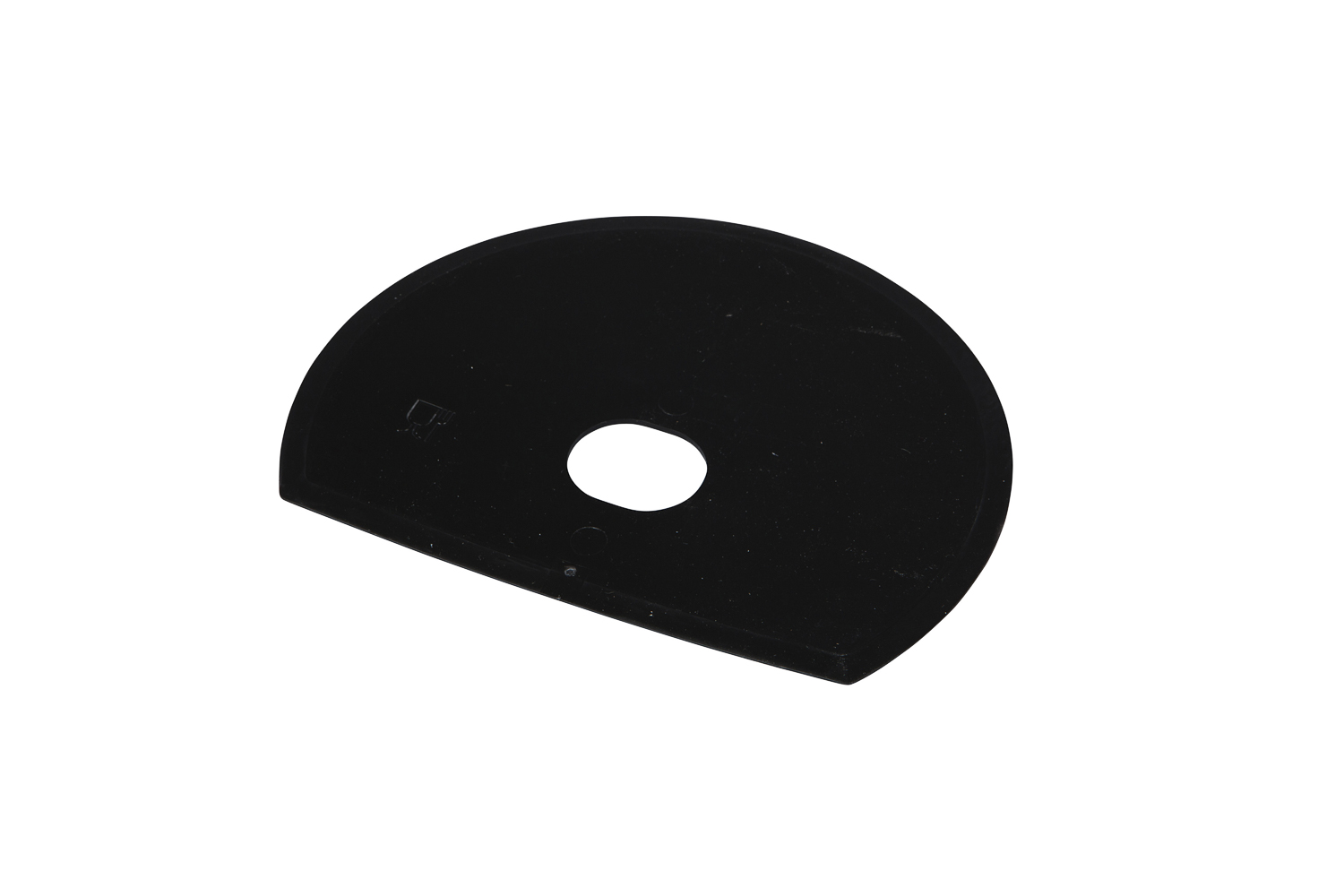 FBK HCS Deegschraper rond met gat 160x125mm polypropyleen