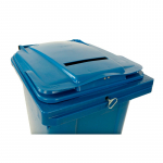 Kliko met slot en papiergleuf 240 liter