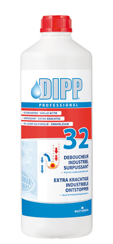 Dipp 32 Extra krachtige industriele ontstopper 1L