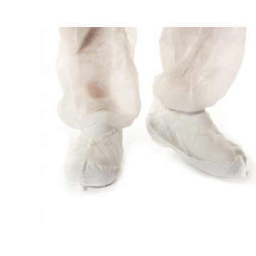 CMT Non Woven Schoenovertrek Wit-Witte Pe Zool 38x16,5cm 60 micron 400 Stuks