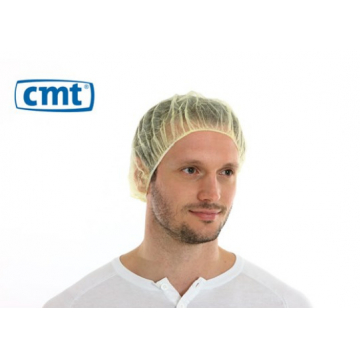 CMT Baret Non Woven PP Geel 50 CM (Bouffant CAP)-1000 stuks