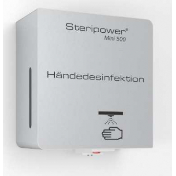 Steripower® Mini 500 handdesinfectieunit roestvrijstaal accu 40501 43480272 Wit